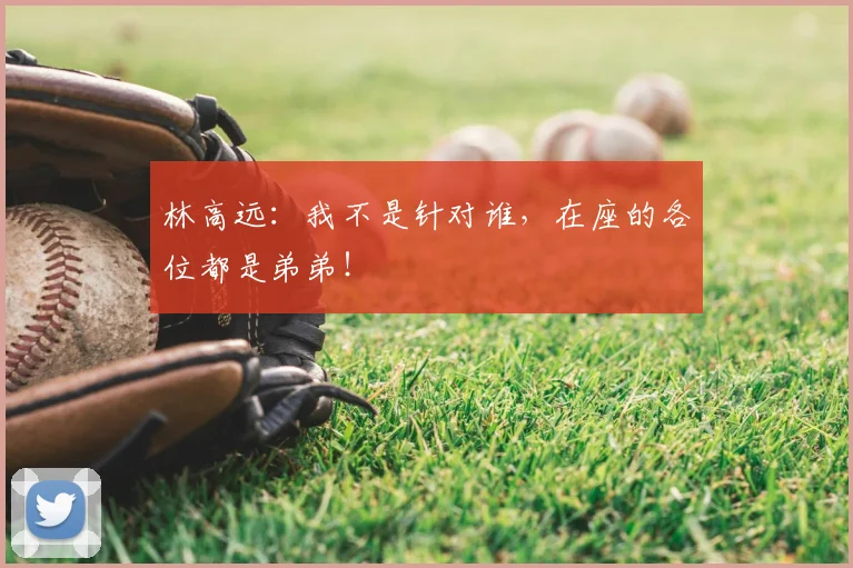 林高远：我不是针对谁，在座的各位都是弟弟！